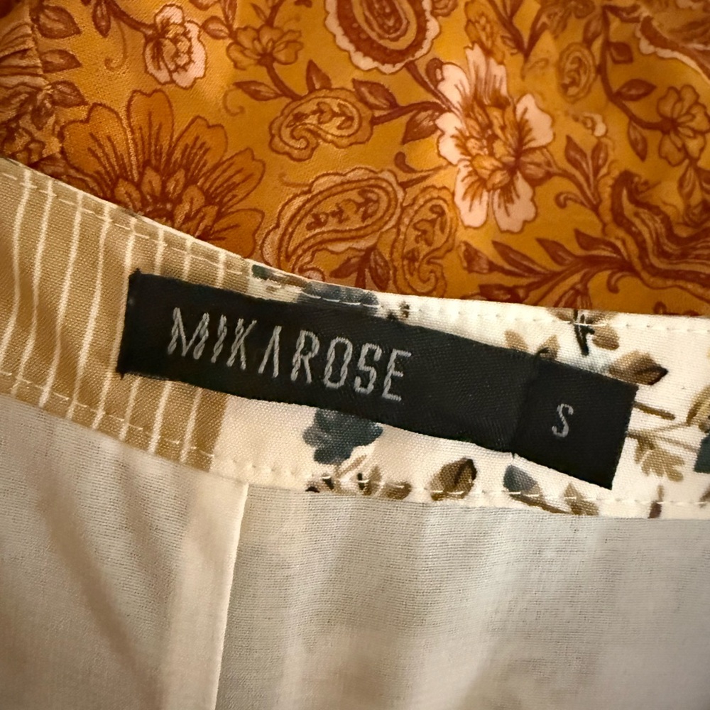 Patchwork V-Neck Button-Down Dress NWT - image 4